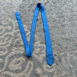 Vintage Streamers Skinny Paisley Neck Tie Blue